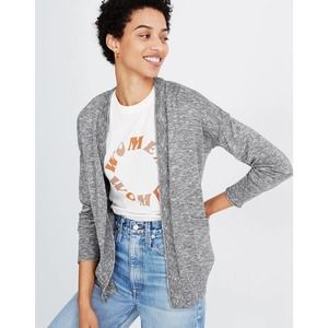 NWT Madewell Grey Marled Bradley Cardigan Sweater